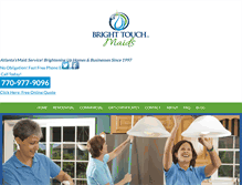 Tablet Screenshot of brighttouchmaids.com